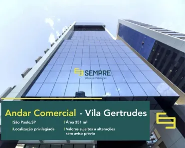 Imóvel Comercial para alugar, 351m² no Vila Gertrudes, São Paulo