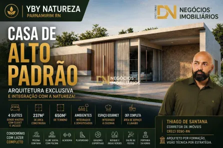 Casa de Condomínio com 4 Quartos à venda, 238m² no Parque das Nações, Parnamirim