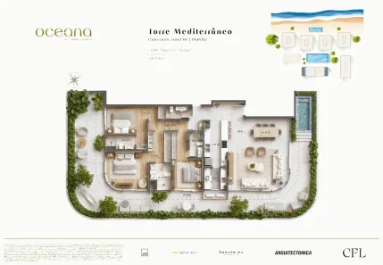Cobertura com 3 Quartos à venda, 289m² no Jurerê, Florianópolis