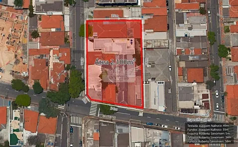 Lote/Terreno à venda, 2100m² no Santo Antônio, São Caetano do Sul