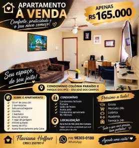 Apartamento com 2 Quartos à venda, 55m² no Parque dos Ipês, São José dos Campos
