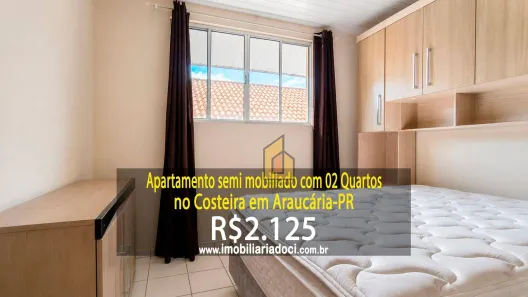 Apartamento com 2 Quartos para alugar, 45m² no Costeira, Araucária