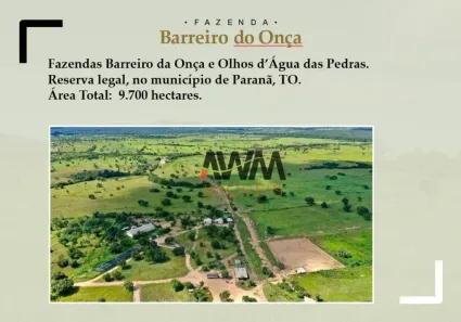 Fazenda/Sítio à venda, 97000000m² no , Paranã