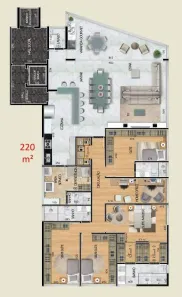 Apartamento com 4 Quartos à venda, 220m² no Santa Lúcia, Belo Horizonte