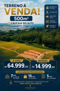Lote/Terreno à venda, 500m² no Centro (Caucaia do Alto), Cotia
