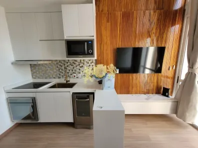 Flat com 1 Quarto para alugar, 45m² no Cidade Monções, São Paulo