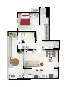 Apartamento com 2 Quartos à venda, 65m² no Setor Bueno, Goiânia