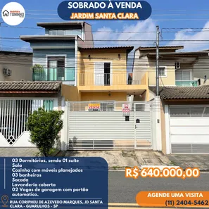 Sobrado com 3 Quartos à venda, 125m² no Jardim Paraventi, Guarulhos