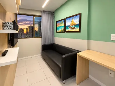 Apartamento com 1 Quarto para alugar, 33m² no Boa Viagem, Recife