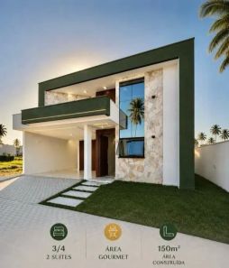 Casa de Condomínio com 3 Quartos à venda, 240m² no Cajupiranga, Parnamirim