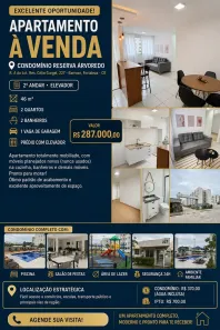Apartamento com 2 Quartos à venda, 46m² no Barroso, Fortaleza