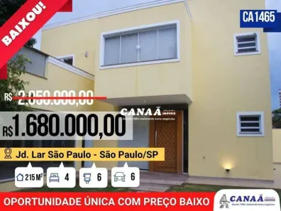 Casa com 4 Quartos à venda, 215m² no Lar São Paulo, São Paulo