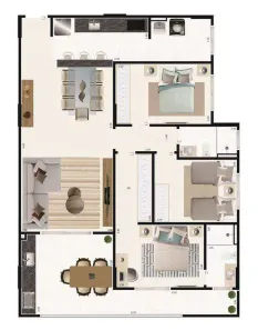 Apartamento com 2 Quartos à venda, 77m² no Centro, Mongaguá