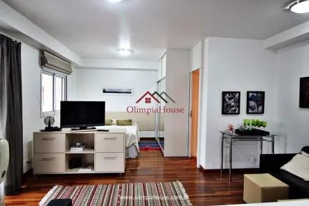 Apartamento com 1 Quarto para alugar, 55m² no Cidade Monções, São Paulo
