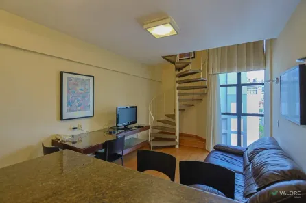 Apartamento com 1 Quarto para alugar, 47m² no Savassi, Belo Horizonte