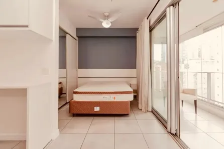 Apartamento com 1 Quarto para alugar, 36m² no Brooklin Paulista, São Paulo