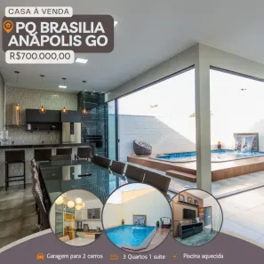 Casa com 3 Quartos à venda, 153m² no Parque Brasília 2ª Etapa, Anápolis