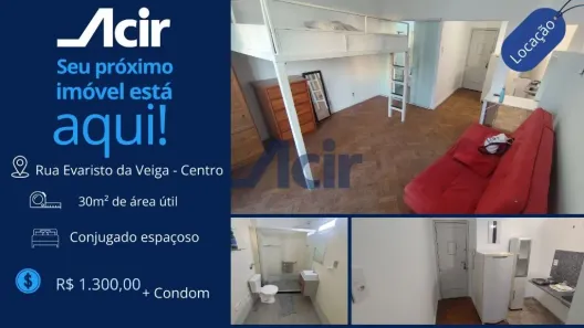 Kitnet com 1 Quarto para alugar, 30m² no Centro, Rio de Janeiro