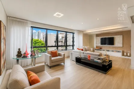 Apartamento com 3 Quartos para alugar, 223m² no Cabral, Curitiba