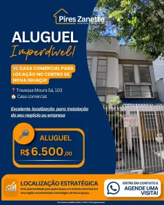 Imóvel Comercial com 7 Quartos para alugar, 227m² no Centro, Nova Iguaçu