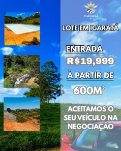 Lote/Terreno à venda, 600m² no , Igaratá