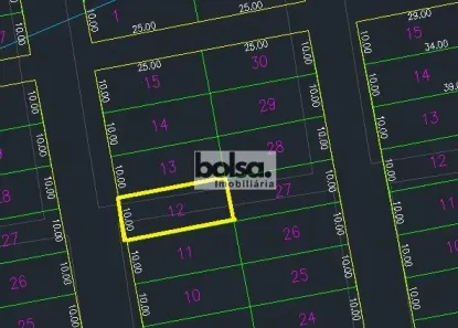 Lote/Terreno à venda, 250m² no Parque Santa Rita, Bauru
