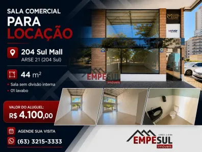 Sala Comercial para alugar, 44m² no Plano Diretor Sul, Palmas