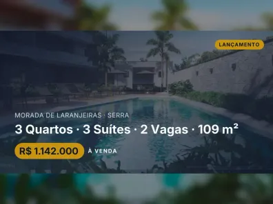 Apartamento com 3 Quartos à venda, 109m² no Morada de Laranjeiras, Serra
