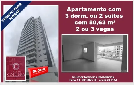 Apartamento com 3 Quartos à venda, 80m² no Cidade Mãe do Céu, São Paulo