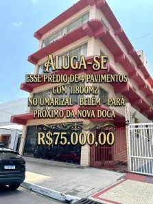 Prédio Comercial para alugar, 1800m² no Umarizal, Belém