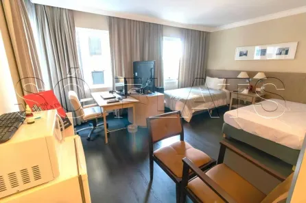 Flat com 1 Quarto para alugar, 29m² no Cidade Monções, São Paulo