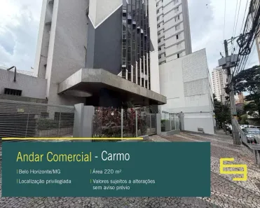 Imóvel Comercial para alugar, 220m² no Carmo, Belo Horizonte