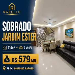 Sobrado com 2 Quartos à venda, 110m² no Jardim Ester, São Paulo