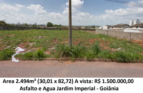 Lote/Terreno à venda, 2494m² no Jardim Imperial, Goiânia