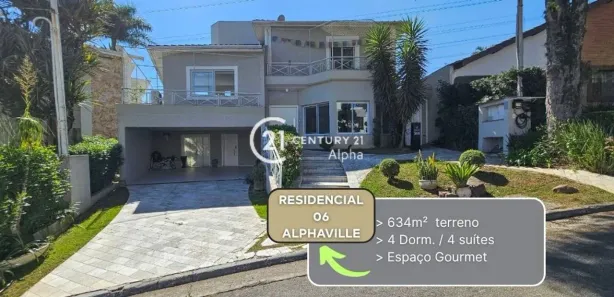 Casa de Condomínio com 4 Quartos à venda, 443m² no Alphaville, Santana de Parnaíba