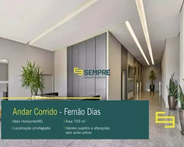 Imóvel Comercial para alugar, 759m² no Fernão Dias, Belo Horizonte