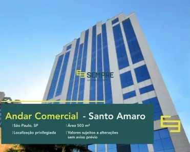 Imóvel Comercial para alugar, 503m² no Chácara Santo Antônio (Zona Sul), São Paulo