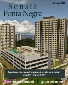 Apartamento com 2 Quartos à venda, 63m² no Ponta Negra, Manaus