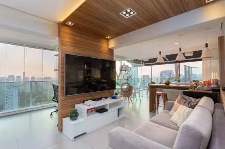 Apartamento com 1 Quarto para alugar, 93m² no Cidade Monções, São Paulo