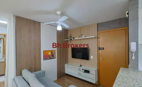 Apartamento com 1 Quarto para alugar, 37m² no Lourdes, Belo Horizonte
