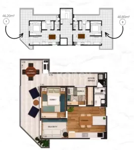 Cobertura com 2 Quartos à venda, 41m² no Parque Peruche, São Paulo