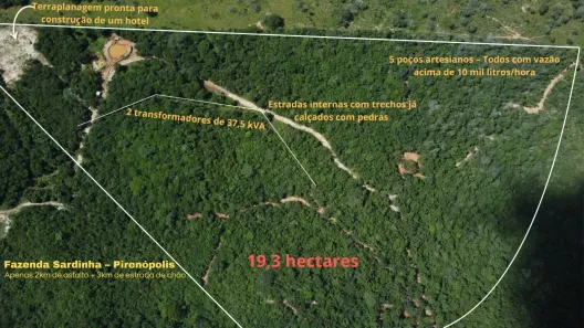 Lote/Terreno à venda, 194m² no Área Rural de Pirenópolis, Pirenópolis