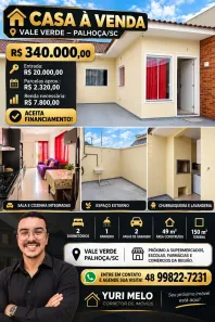 Casa com 2 Quartos à venda, 51m² no Bela Vista, Palhoça