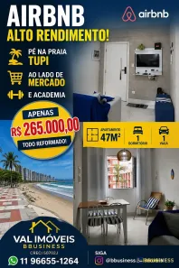 Apartamento com 1 Quarto à venda, 47m² no Tupi, Praia Grande