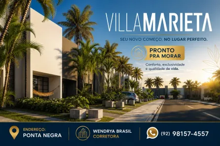 Casa com 2 Quartos à venda, 59m² no Ponta Negra, Manaus