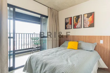 Apartamento com 1 Quarto para alugar, 25m² no Brooklin Paulista, São Paulo