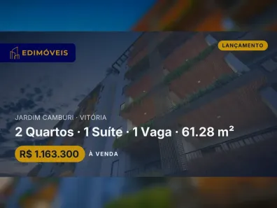 Apartamento com 2 Quartos à venda, 61m² no Jardim Camburi, Vitória