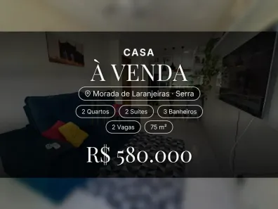 Casa com 2 Quartos à venda, 75m² no Morada de Laranjeiras, Serra