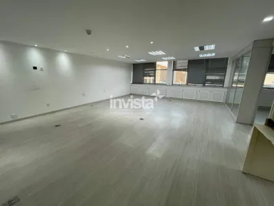 Sala Comercial para alugar, 189m² no Centro, Santos