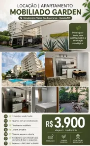 Apartamento com 3 Quartos para alugar, 75m² no Coxipó, Cuiabá